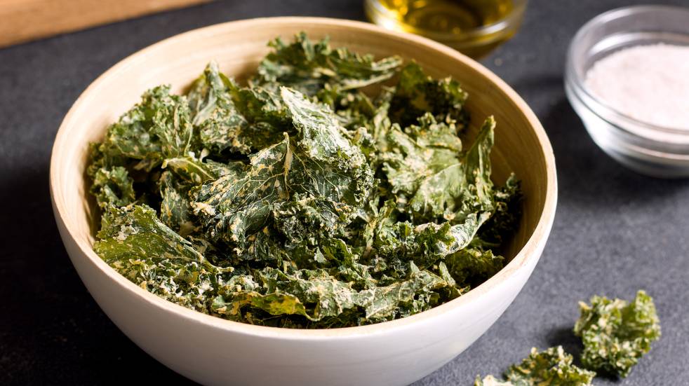 spiced kale crisps